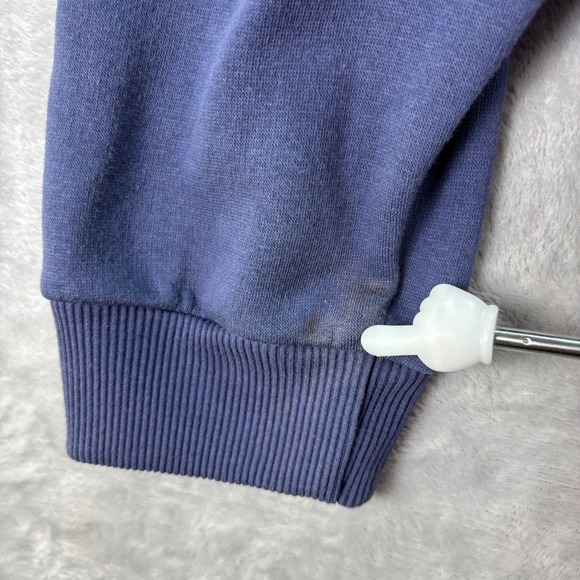 John Blair Mens Argyle Knit Panel Zip Fleece Jacket Blue Burgundy Sz XL Dadcore - Picture 4 of 7